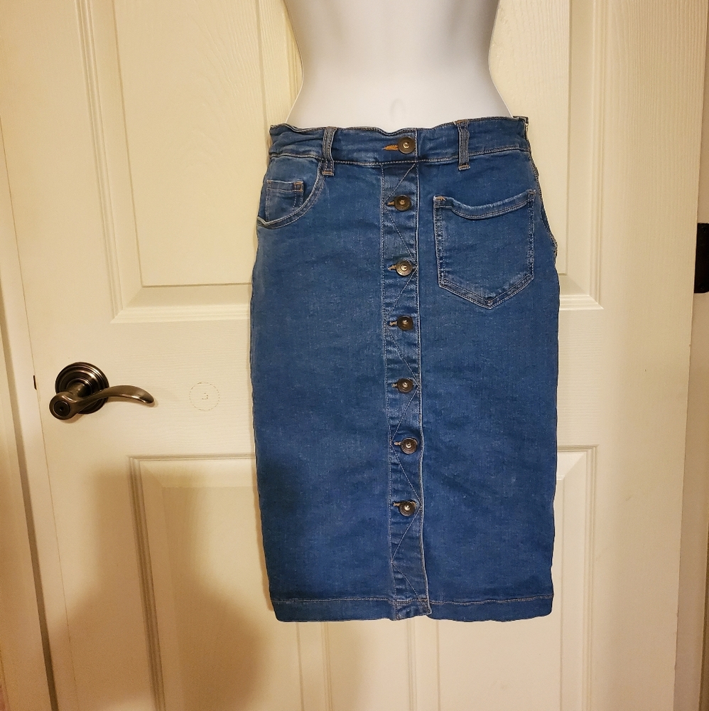Stradivarius Jean Skirt